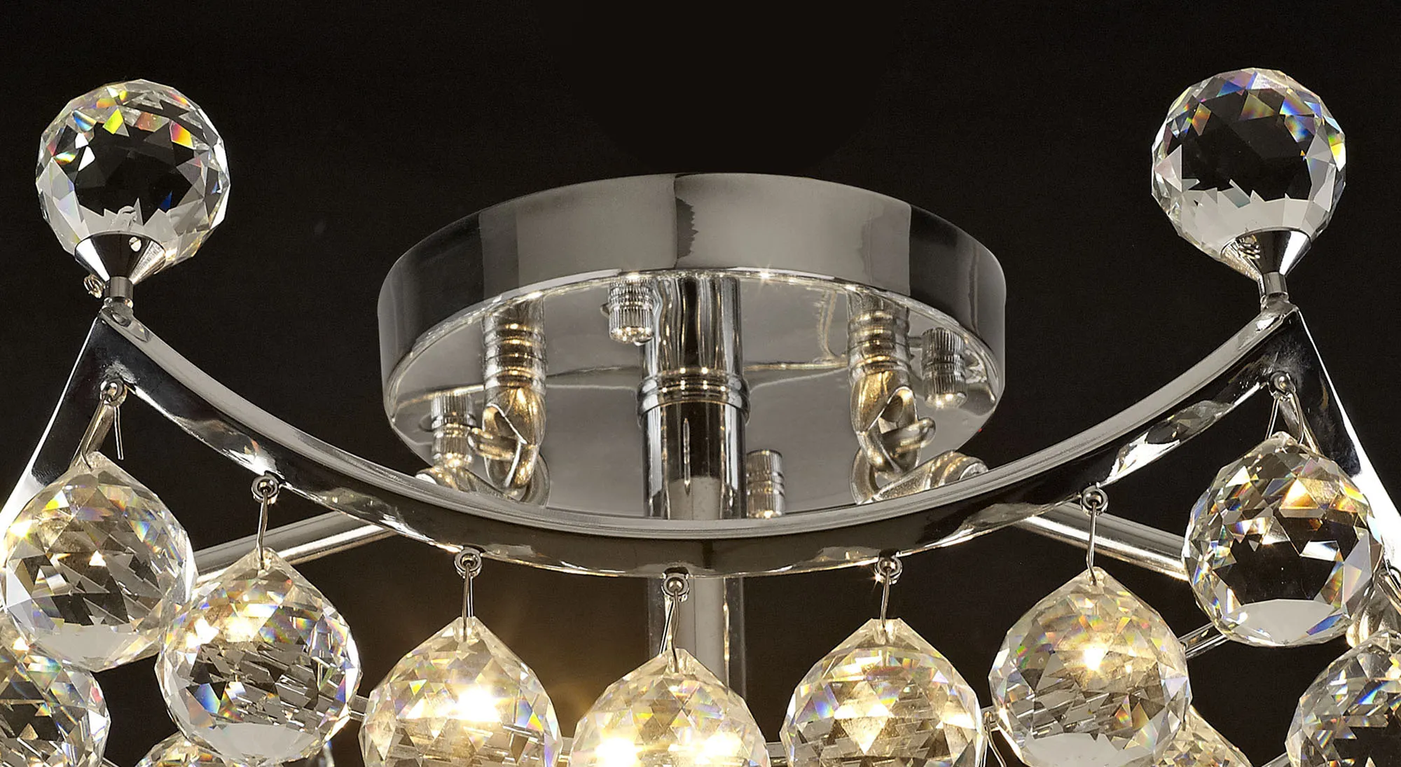 Cesto Crystal Ceiling Lights Diyas Flush Crystal Fittings